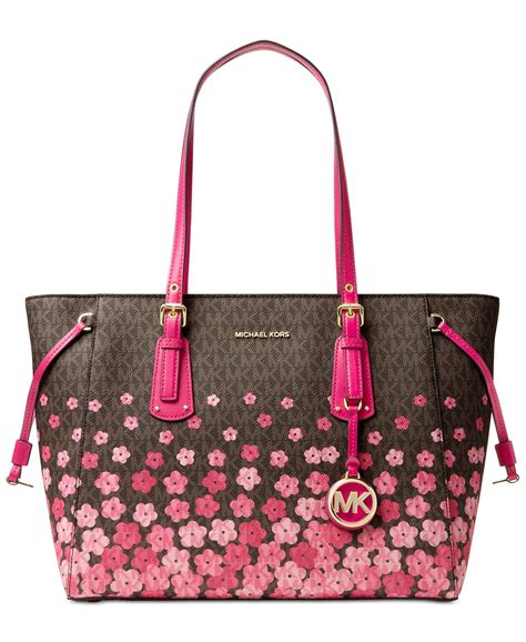 michael kors bags flowers|michael kors purse with flowers.